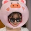ins Cô Gái Trái Tim Dễ Thương Ngộ nghĩnh Sáng Tạo Cá Gấu Trúc Thỏ Cáo Ếch Lợn Gấu Koala Mũ Đội Đầu Động Vật