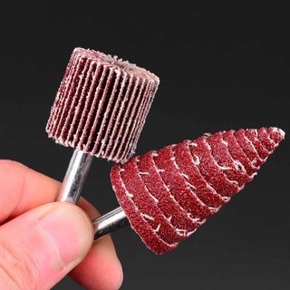 2 Chiếc 15mm-80mm Giấy Nhám Louver Đầu Mài Cho Dremel Phụ Kiện Mài Mòn Chết Máy Mài Flapper Sander Khoan Dụng Cụ Xoay