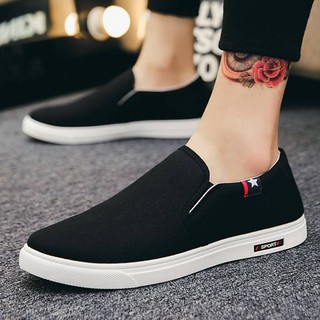 Giày Thể Thao Vải canvas Thời Trang Phong Cách Hàn Quốc Cho Nam