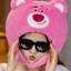 ins Cô Gái Trái Tim Dễ Thương Ngộ nghĩnh Sáng Tạo Cá Gấu Trúc Thỏ Cáo Ếch Lợn Gấu Koala Mũ Đội Đầu Động Vật