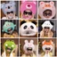 ins Cô Gái Trái Tim Dễ Thương Ngộ nghĩnh Sáng Tạo Cá Gấu Trúc Thỏ Cáo Ếch Lợn Gấu Koala Mũ Đội Đầu Động Vật