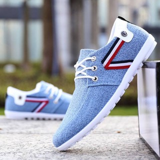 Giày Vải canvas Đế Mềm Thoáng Hơi Thời Trang Phong Cách Hàn Quốc Cho Nam
