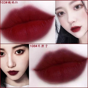 Lan Yi Son Môi Không Phai Màu Dì Retro Trắng Nữ Sinh Giá Rẻ Đảng Đậu Dán Gạch Son Môi Đỏ Chống Dính Cốc