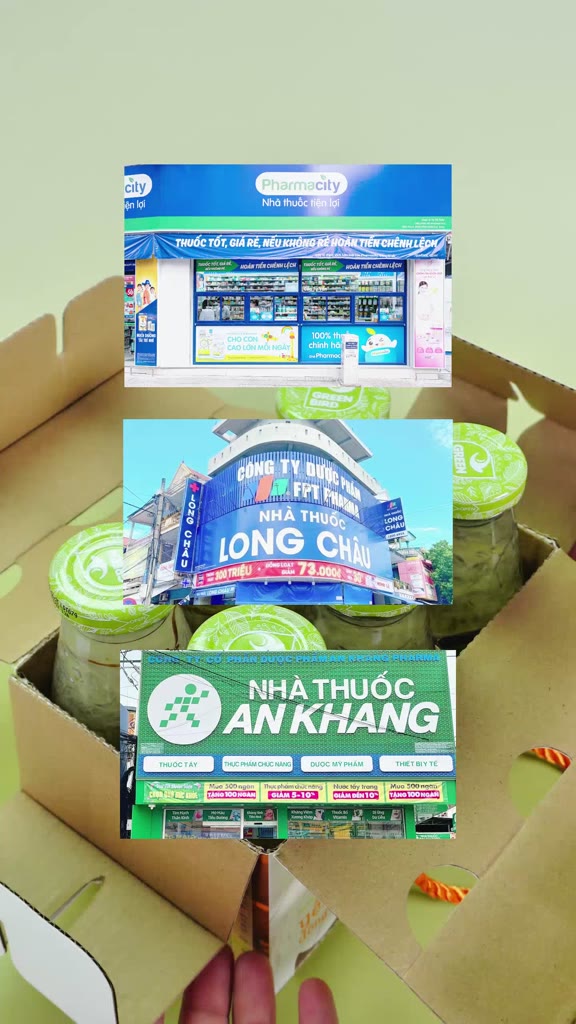 Lốc 10 Chai Nước Yến Sào Và Đông Trùng Hạ Thảo Green Bird Tăng Cường Sức Khỏe - Chai 185ml