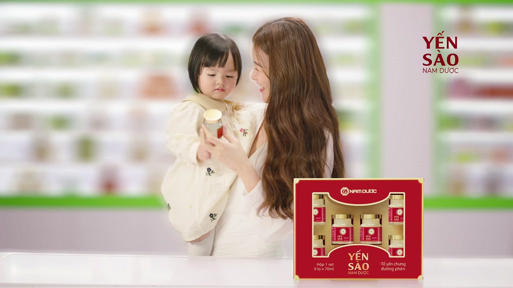 Yến sào Nam Dược - tổ yến chưng đường phèn, hộp 1 lọ 70ml