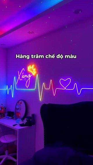 Đèn NEON FLEX - Dây đèn neon chạy đuổi aRGB trang trí decor tường phòng ...