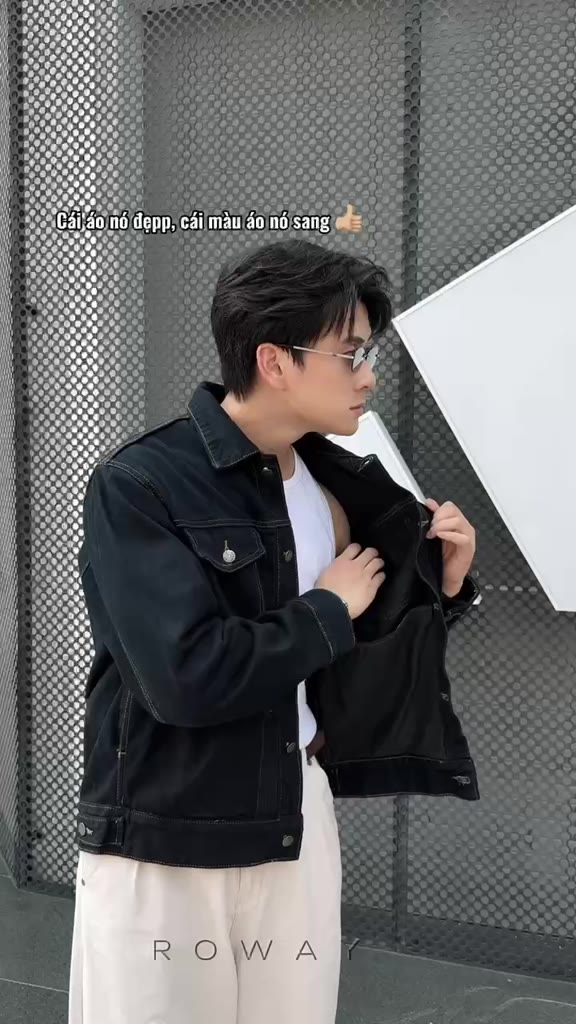 Áo khoác ROWAY Denim cotton cao cấp | Jacket Denim V2
