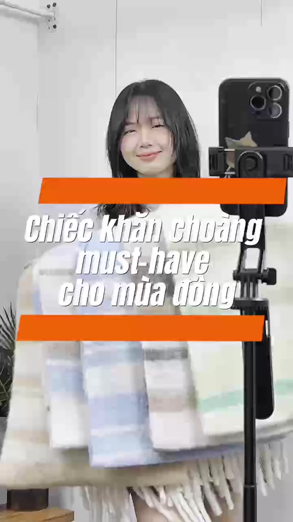 Khăn Quàng Cổ Len Unisex Nam Nữ - Tury - Khăn Len Choàng Cổ Kẻ Sọc - LN137