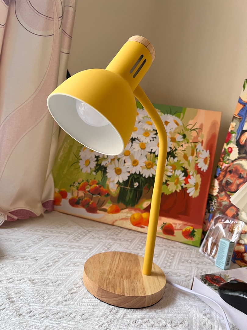 Đèn bàn học đế gỗ, đèn led để bàn làm việc đọc sách Tao1501  - ảnh 1