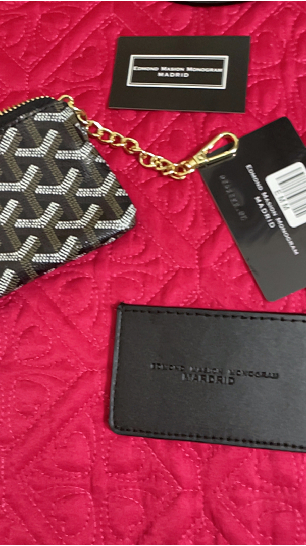 Balo EDMOND MASION MONOGRAM SS1 đen tặng ví nhỏ và cardholder size M/L balo  cặp túi EDM