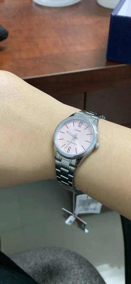 Đồng hồ nữ Casio LTP-V005D-4BUDF dây thép không gỉ chính hãng