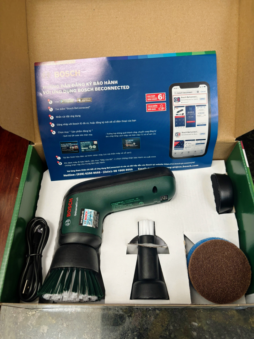 Các đầu chải đi kèm máy cọ rửa Bosch