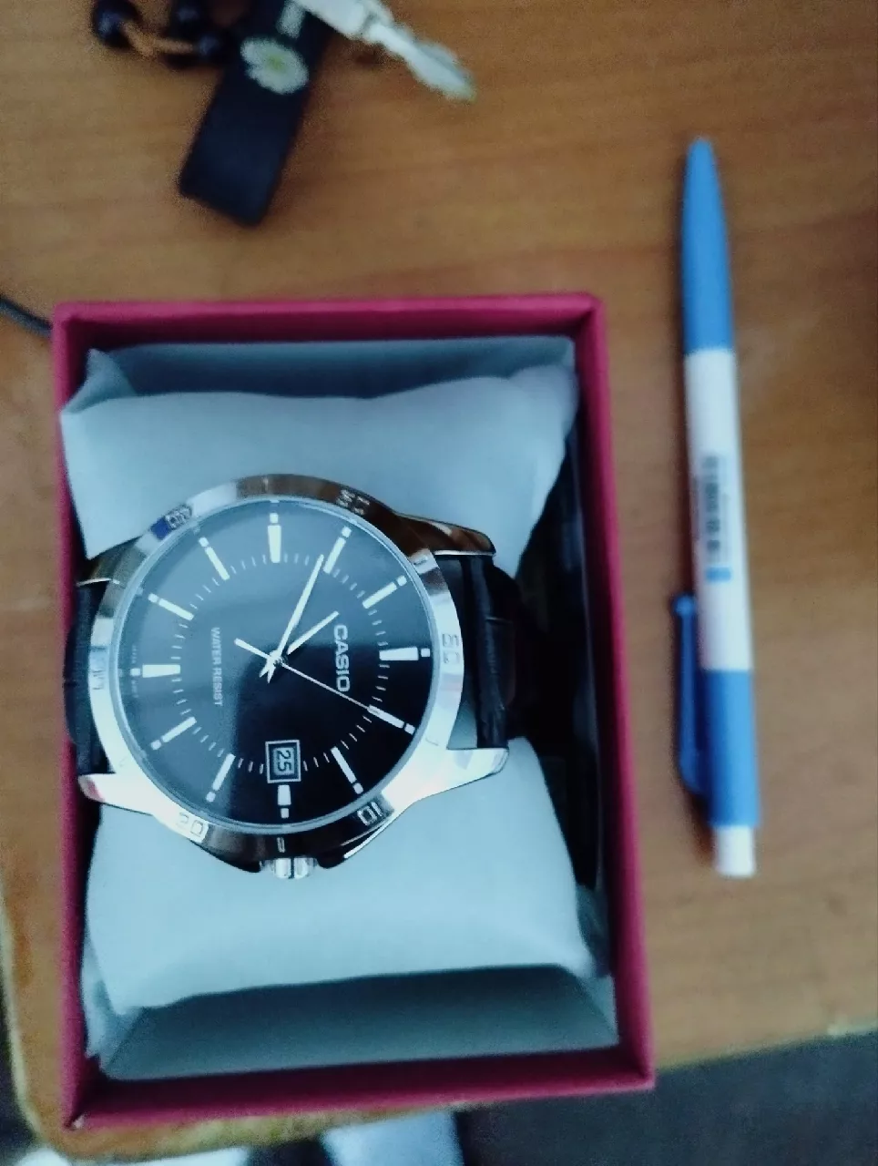 Đồng hồ đôi nam nữ dây da Casio Anh Khuê MTP/LTP V004L-1A - bộ sản phẩm