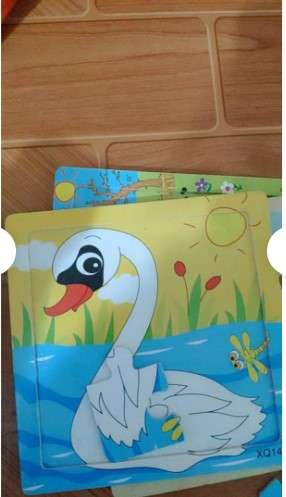 Tranh xếp hình gỗ chủ đề con vật và phương tiện