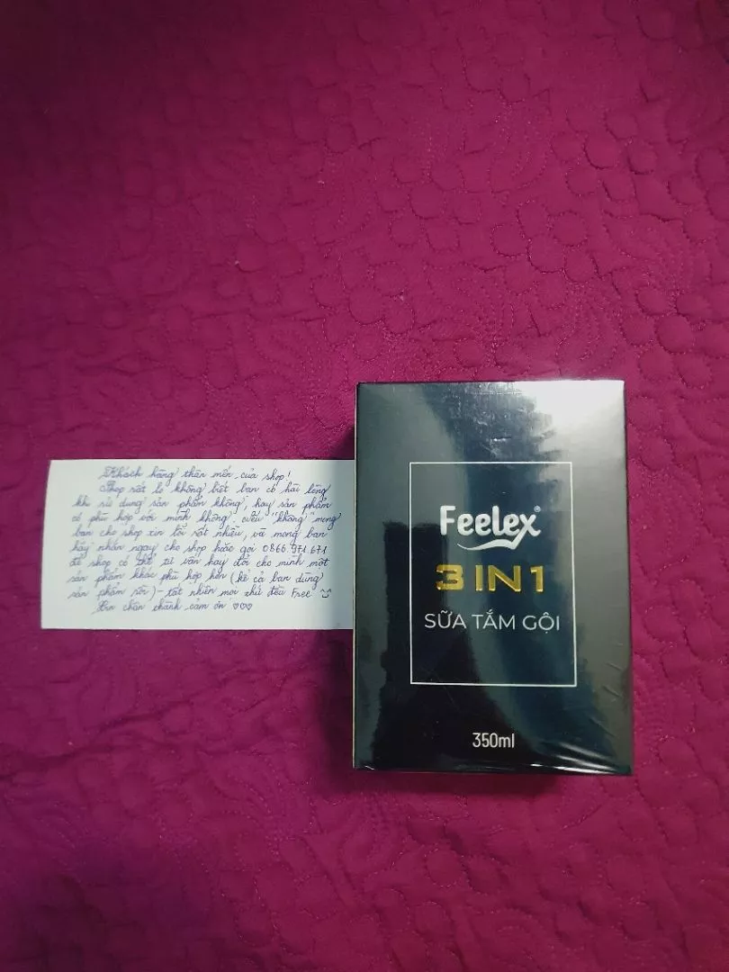 Sữa tắm gội rửa mặt Feelex 3 in 1 - sản phẩm cho nam
