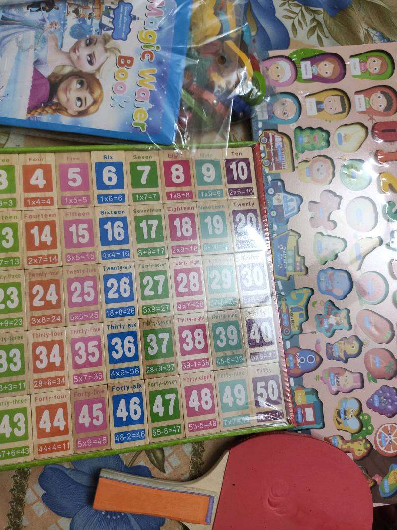 Các miếng domino có số và tiếng Anh