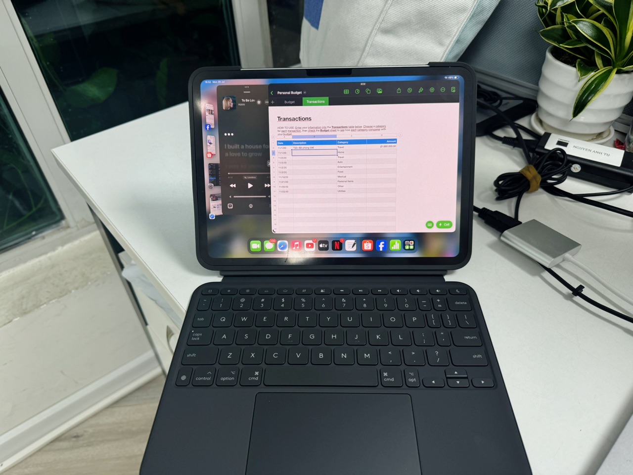 Trackpad trên Logitech Combo Touch