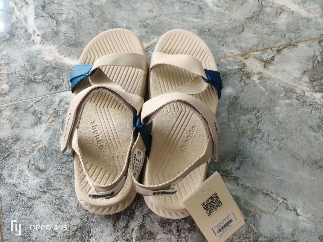 Sandal Shondo F7R2530 phối màu be xanh dương