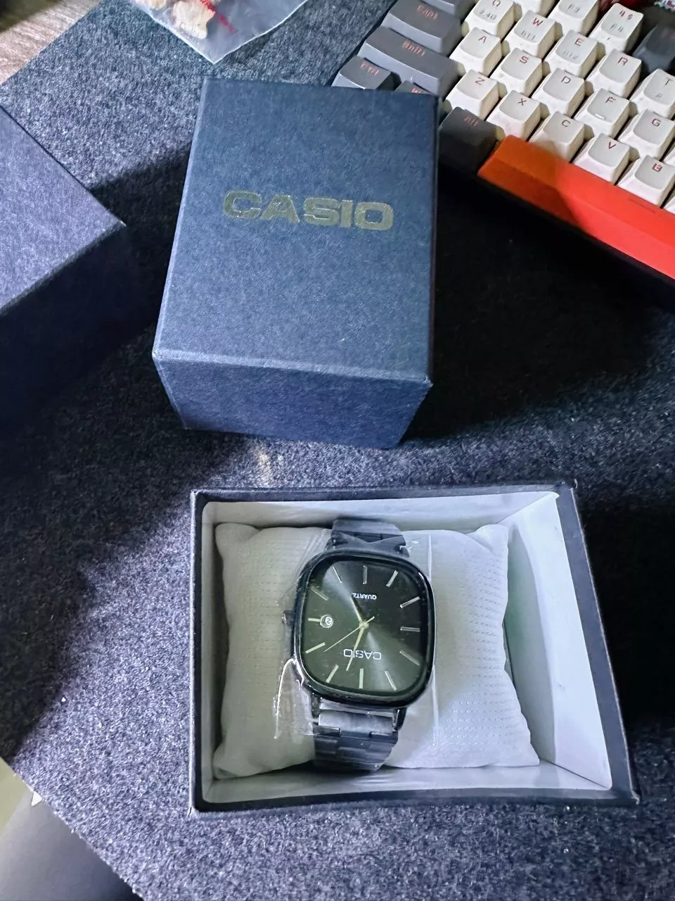 Đồng hồ cặp Casio A138 nam nữ dây thép không gỉ