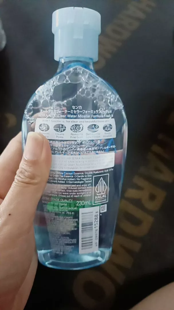 Hướng dẫn sử dụng nước tẩy trang Senka All Clear Water Fresh