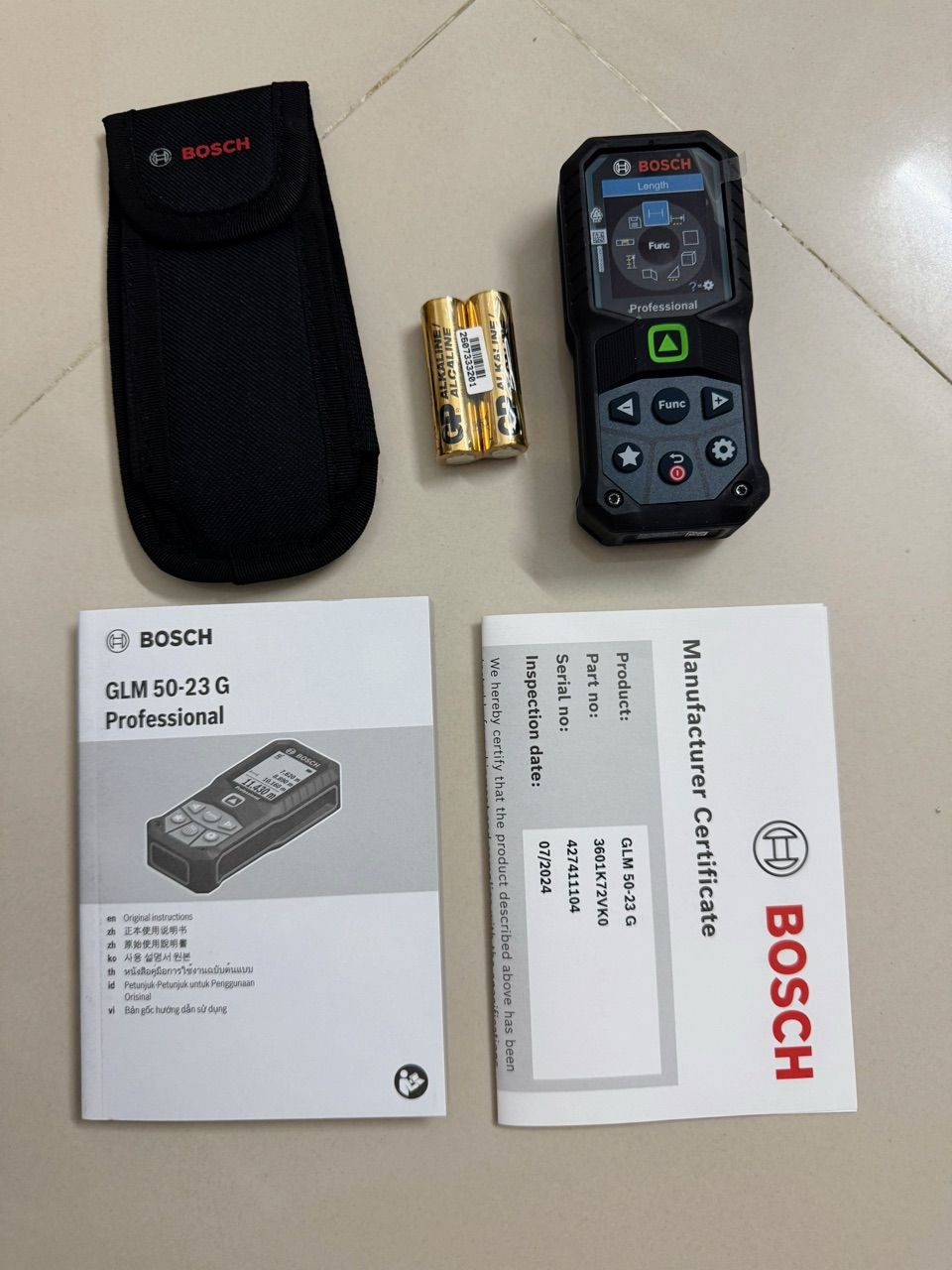 Màn hình máy đo khoảng cách Bosch GLM 50-23 G