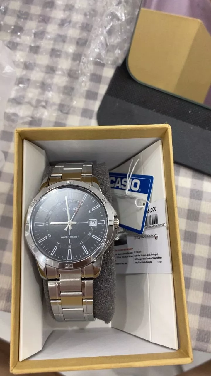 Casio MTP-V004D-1CUDF mặt số và dây đeo