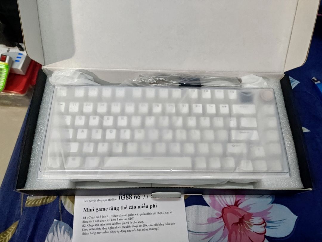 Layout 75 phím của Weikav F75 Pro