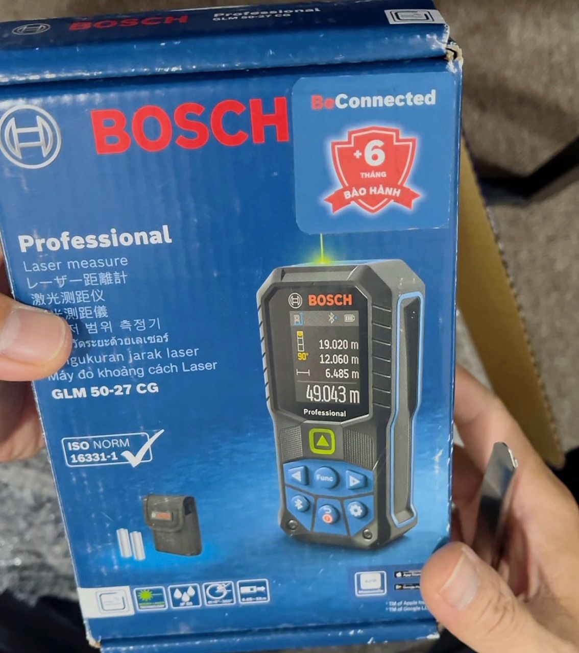 Các chế độ đo trên Bosch GLM 50-27 CG