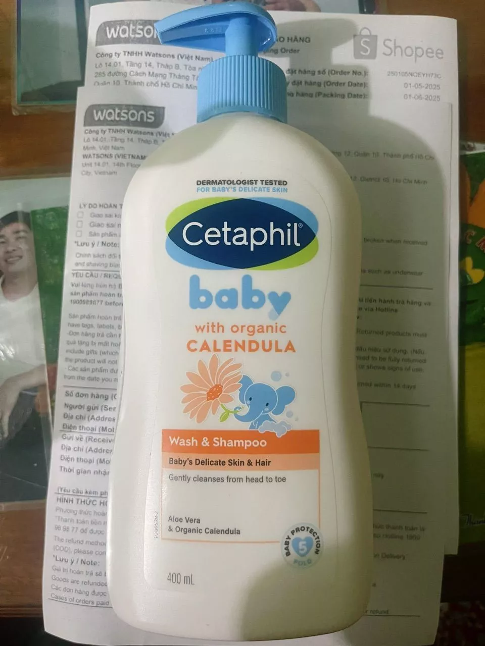 Thiết kế chai Cetaphil Baby