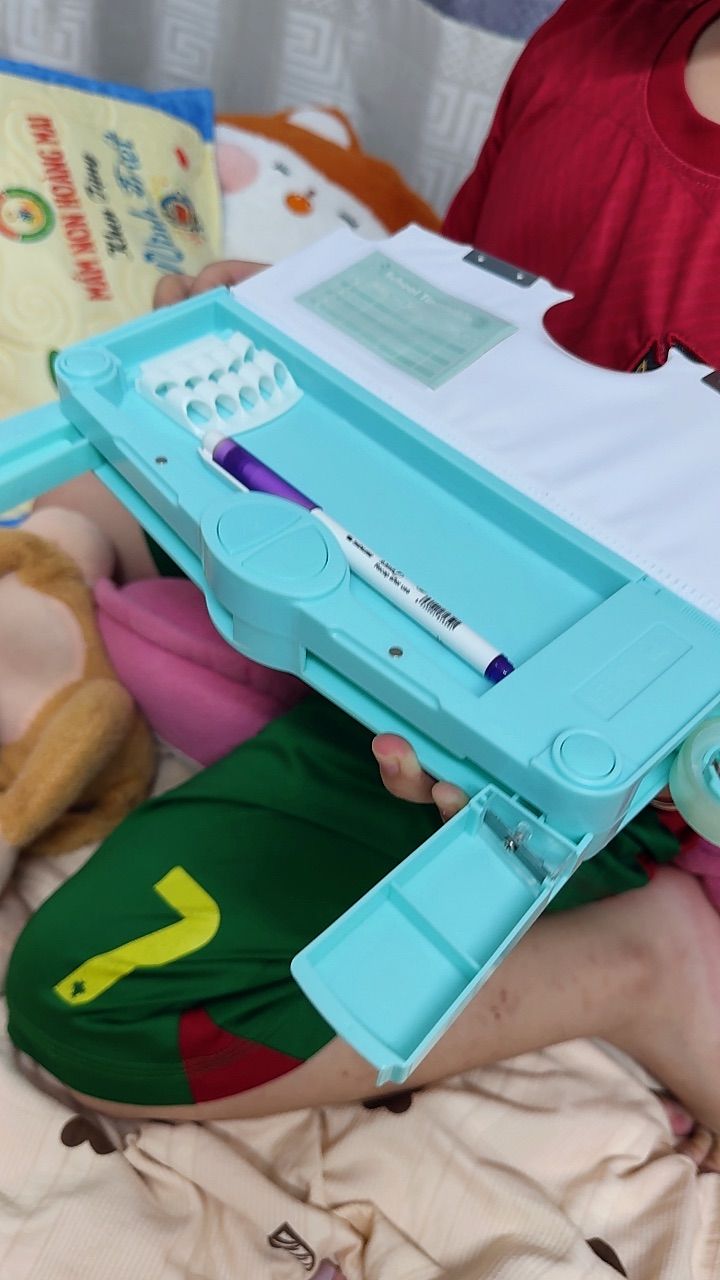 Hộp bút học sinh đa năng hoạt hình phi hành gia ngựa pony ch - ảnh 3