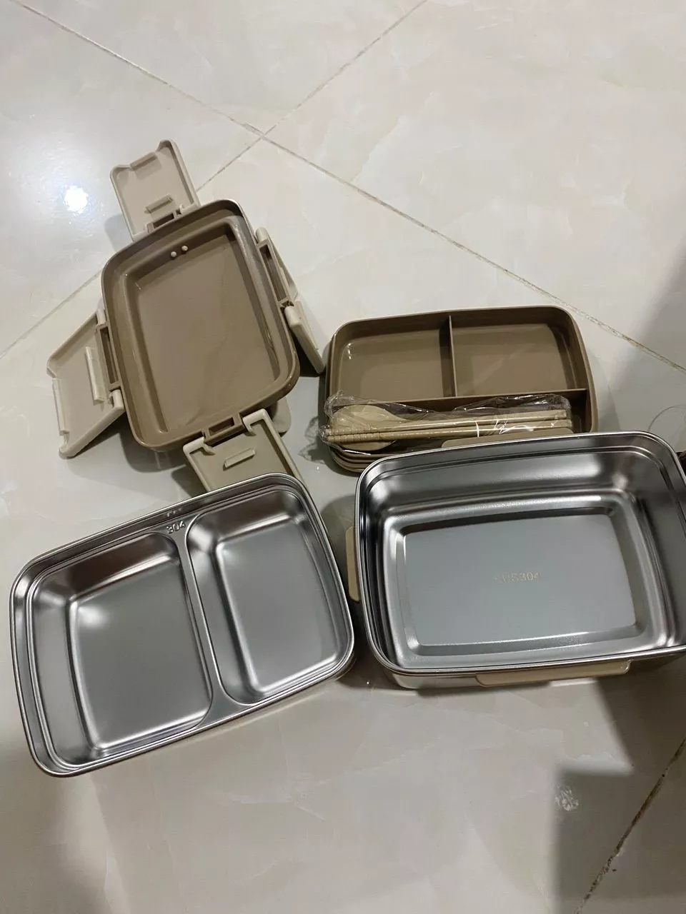 Ngăn inox tháo rời