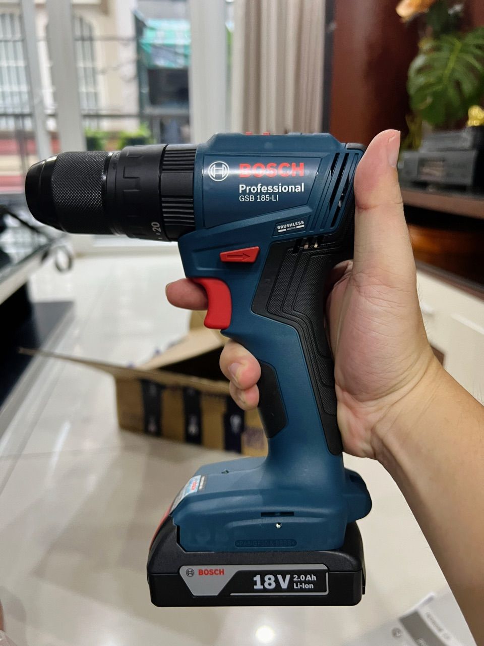 Đầu cặp máy khoan Bosch GSB 185-LI