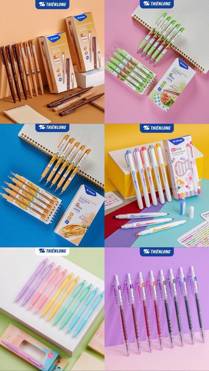 Bút dạ quang màu Morandi Hi! Line Thiên Long HL-024 - Công n - ảnh 1