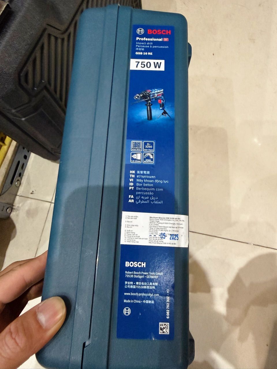 Hộp và phụ kiện máy khoan Bosch