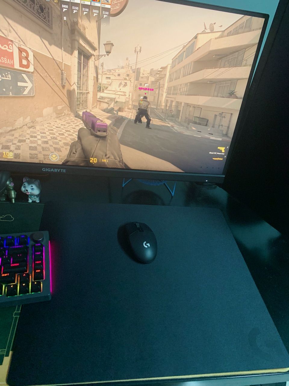 Bề mặt vải của Logitech G640