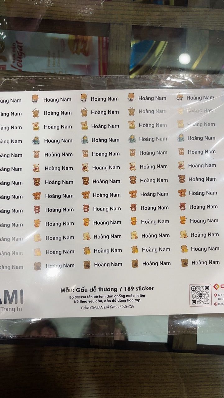 150 Sticker tên Bé, tem dán Chống Nước in tên Bé theo yêu câ - ảnh 6