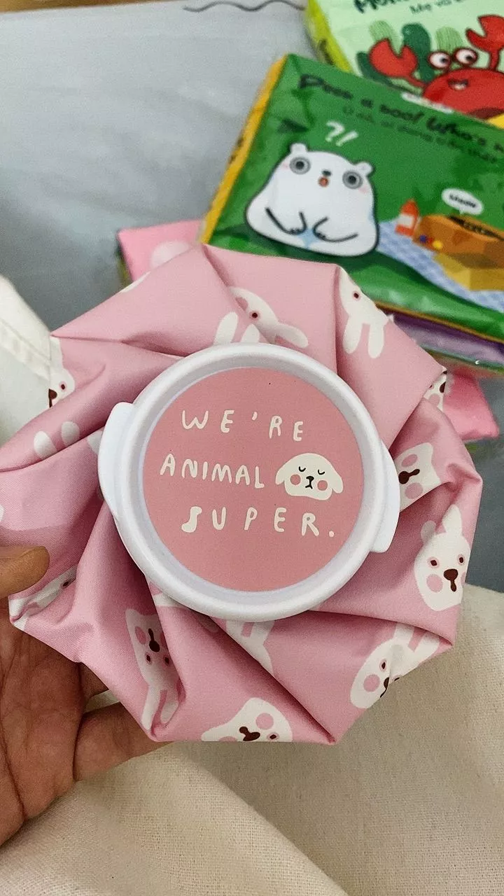 Túi chườm QA Happylife màu xanh hồng vàng