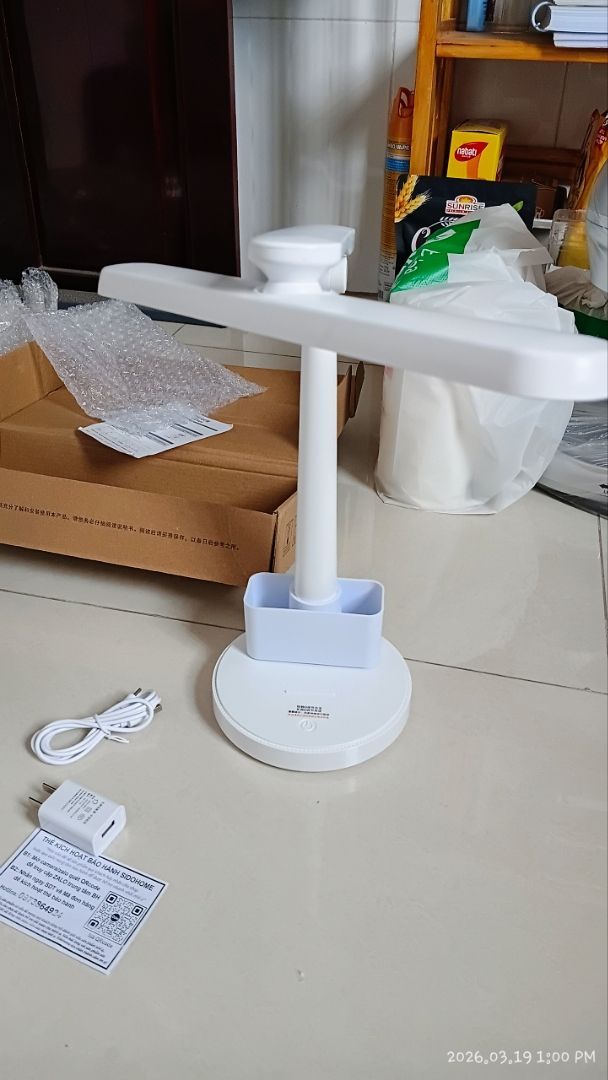 Đèn học để bàn tích điện Sidohome XH4800 đèn đọc sách để bàn - ảnh 3