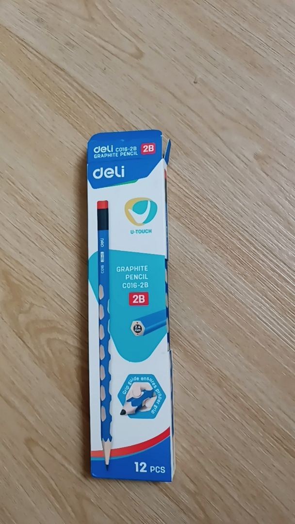 Hộp 12 Cây Bút chì định vị lục giác Graphite Pencil 2B/HB De - ảnh 5