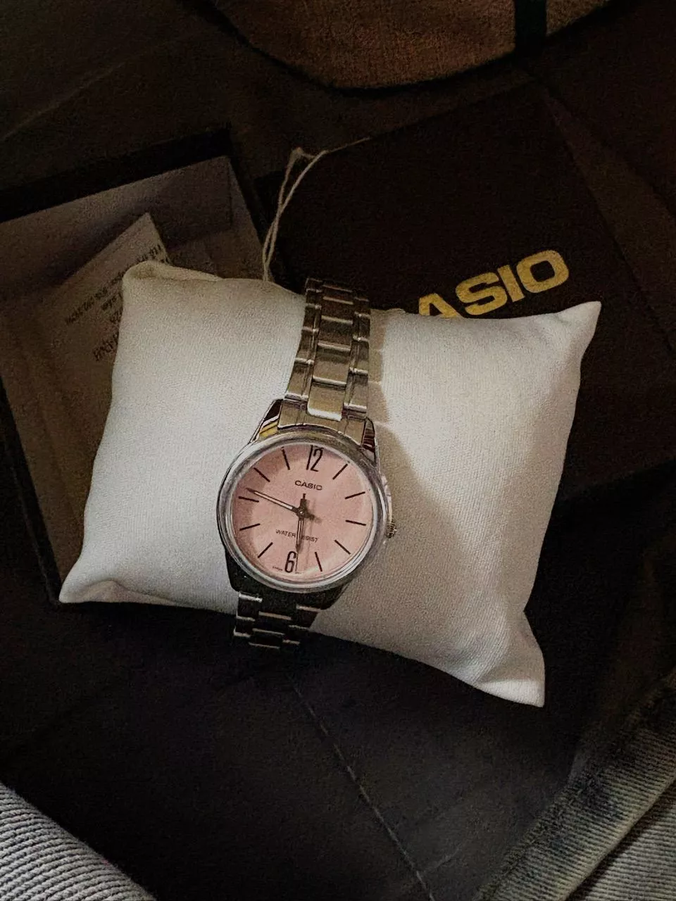 Đồng hồ Casio nữ LTP-V005D-4BUDF màu hồng kim bạc