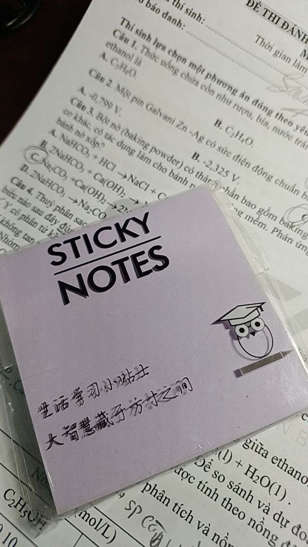 Set 100 Tờ Giấy Note 76x76mm MUYUAN – Nhiều Màu, Có Keo Dán - ảnh 5