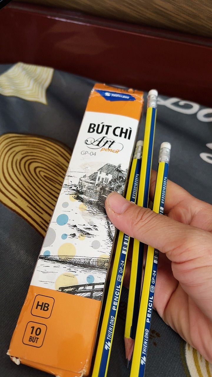 Combo 10 Cây Bút Chì Gỗ TL HB  - Nét Đậm, Thân Lục Giác, Viế - ảnh 4