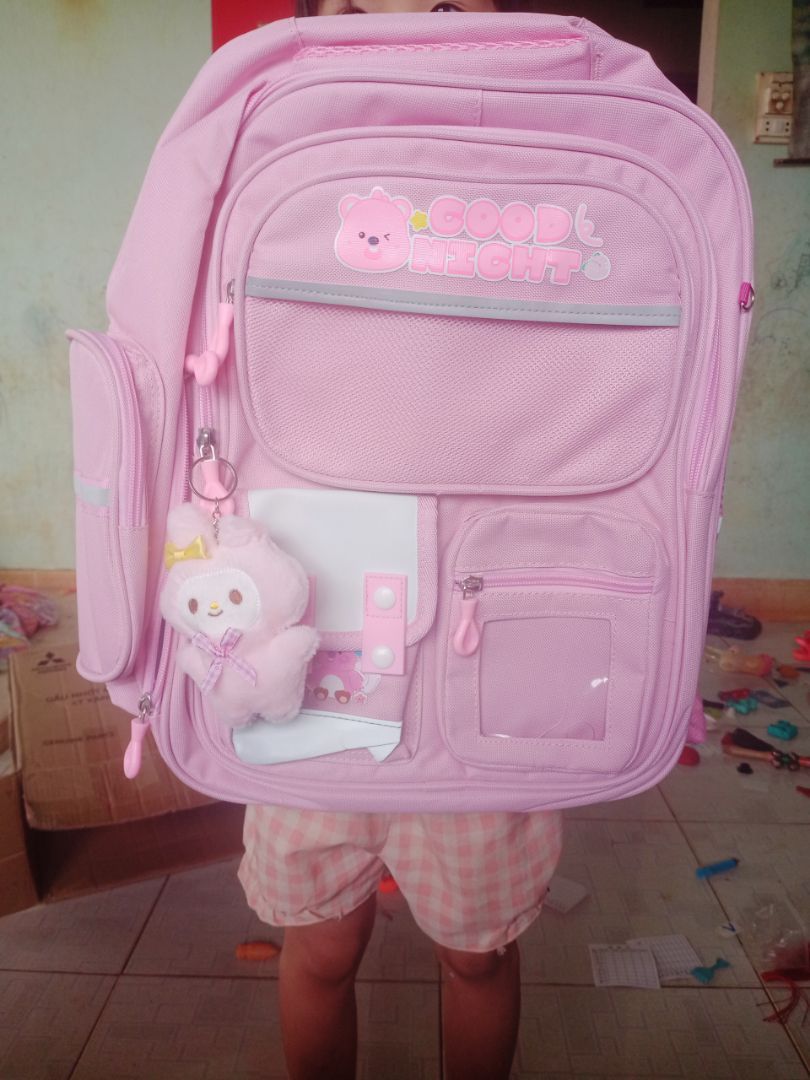 [TẶNG MÓC GẤU] Balo chống gù Melody Cinnamon Kurumi cho bé g - ảnh 4