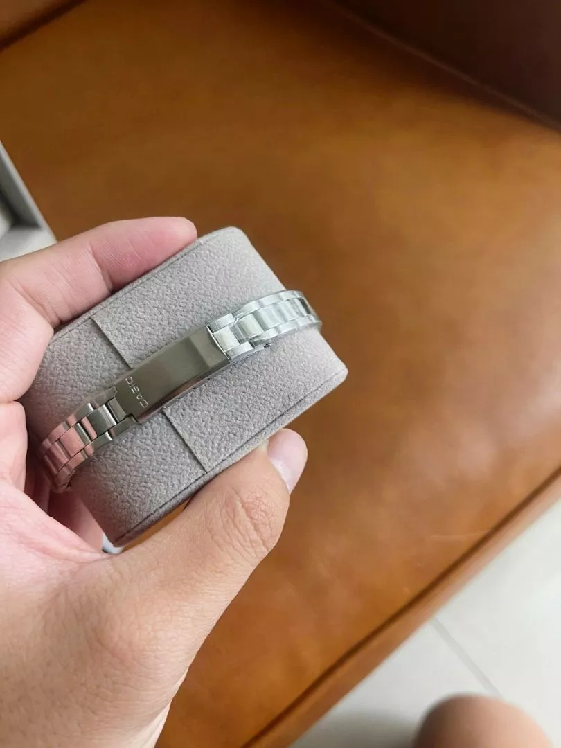 Mặt số và dây kim loại đồng hồ Casio LTP-V009D