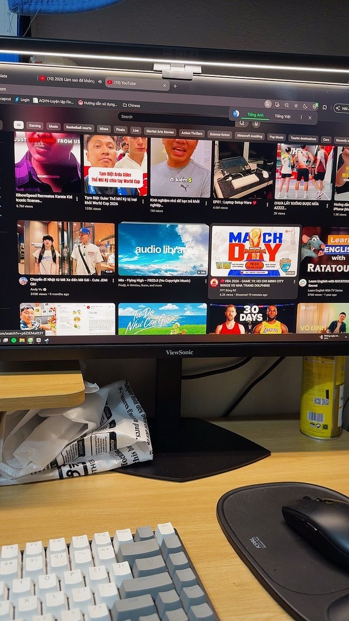 Mặt trước màn hình ViewSonic