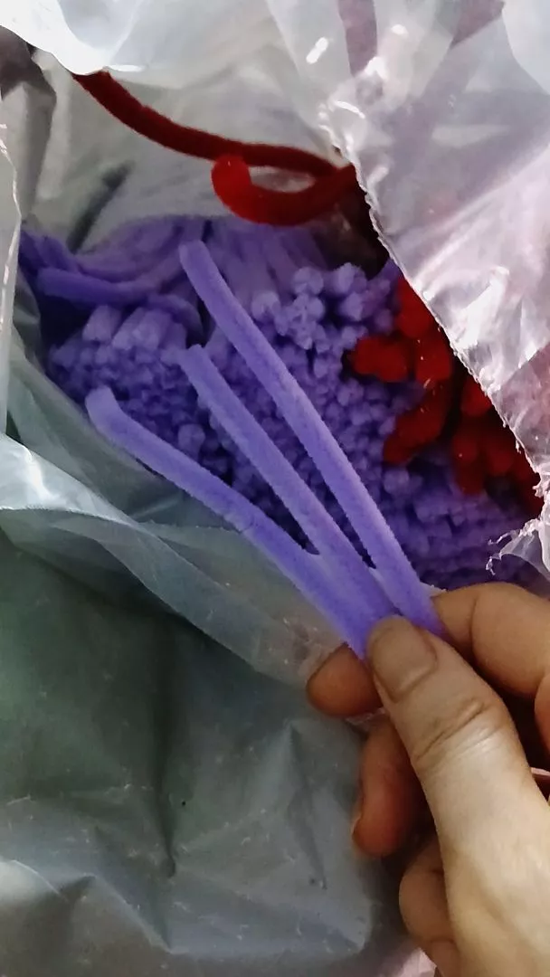 Bó kẽm nhung làm hoa
