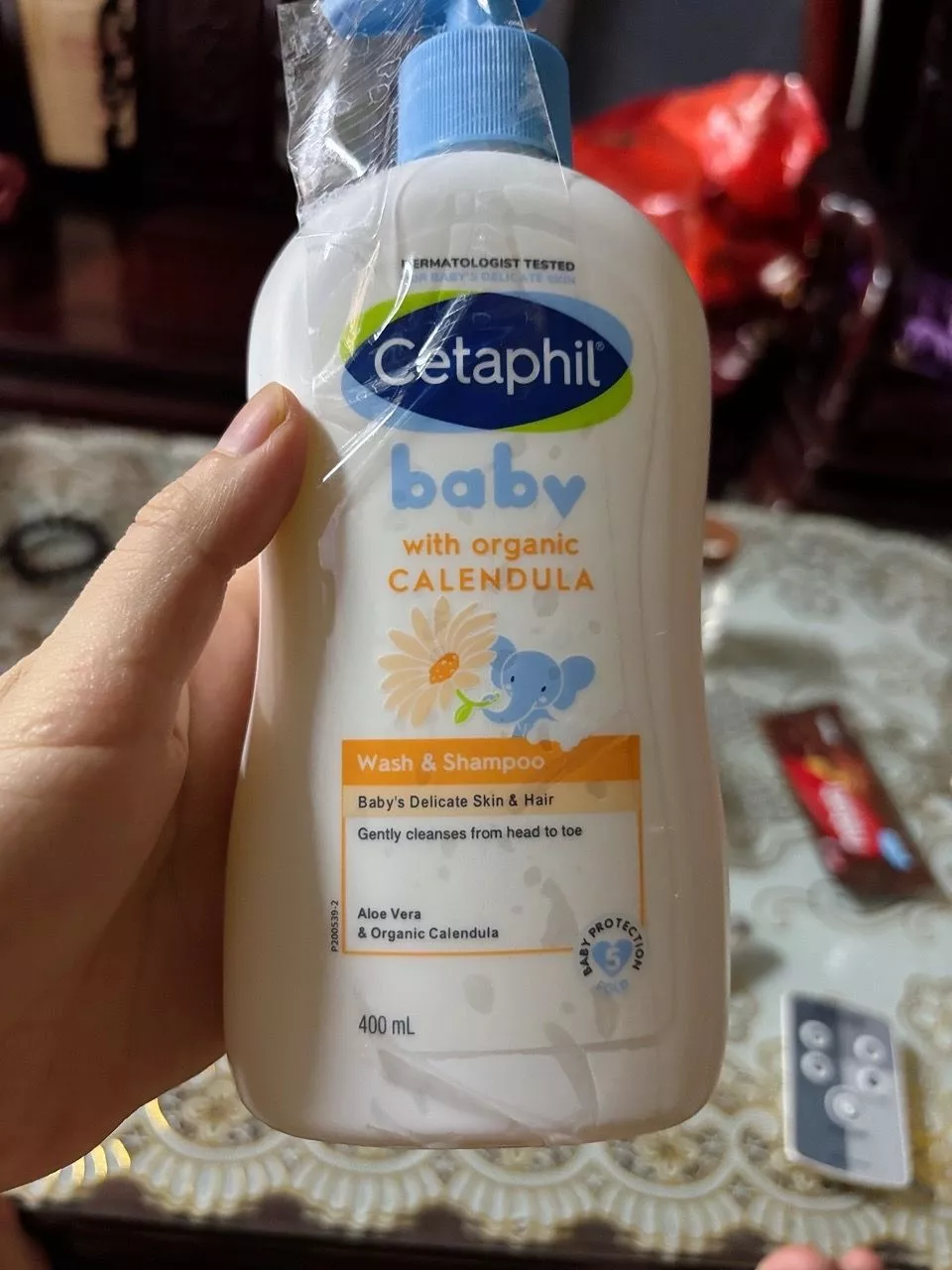 Cetaphil Baby Wash and Shampoo Calendula 400ml - bao bì sản phẩm