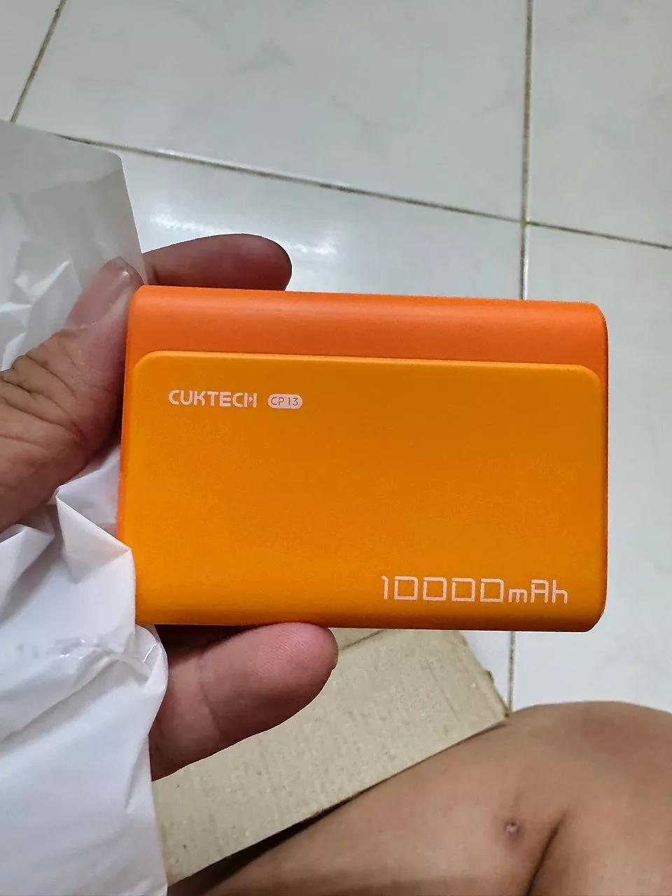 CUKTECH sạc dự phòng 10000mAh với cổng USB-C và USB-A