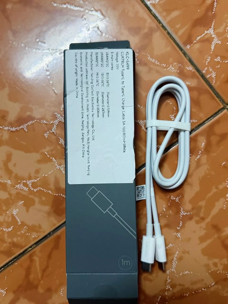 Cáp sạc CUKTECH Type-C to C 100W - chi tiết