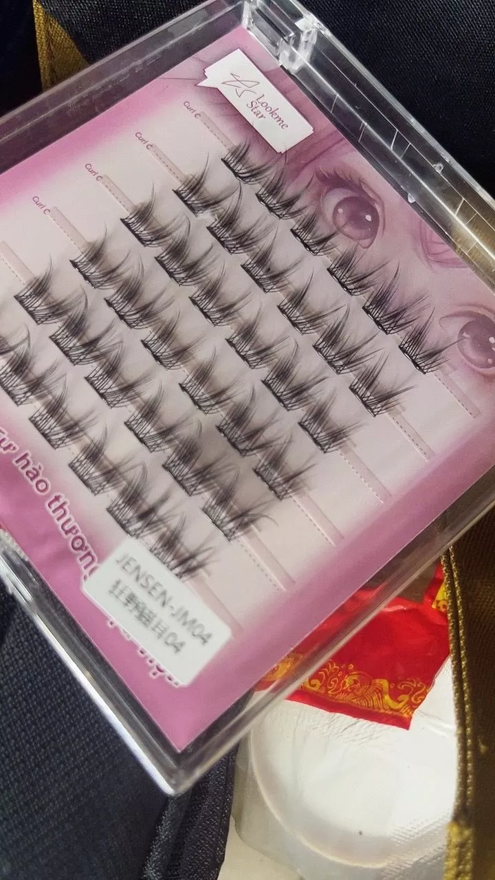 Cách dán lông mi giả Lookme Star sẵn keo